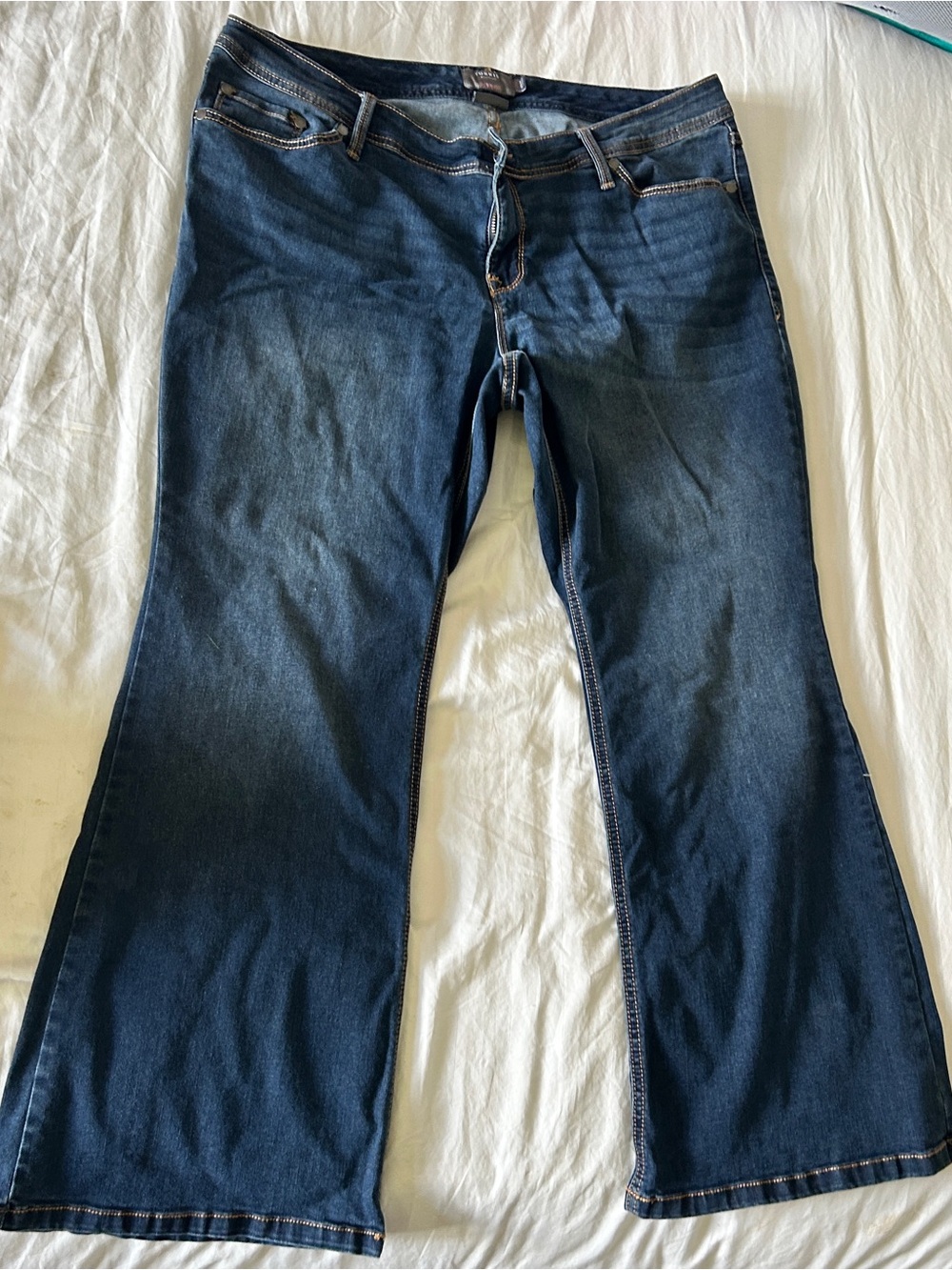 Women’s Dark Indigo Bootcut Jeans — Stretch Comfort